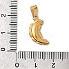 304 Stainless Steel Rhinestone Pendants STAS-Z158-05G-01-3