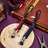 2Pcs 2 Styles Handmade Nylon Parachute Cord Pendant Decorations for Men KEYC-HY0001-30-4
