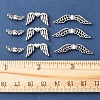 75Pcs 3 Styles Tibetan Style Alloy Fairy Wing Beads TIBEB-FS0001-15-5