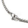 Halloween Theme Skeleton Alloy Pendant Necklaces with Box Chains LS-NJEW-F319-01P-3