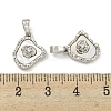 Brass with Clear Cubic Zirconia with Sea Shell Charms KK-Q820-14P-3