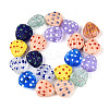 Handmade Lampwork Bumpy Beads Strands LAMP-N036-02-3