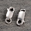 Anti-Tarnish Rhodium Plated 925 Sterling Silver Lobster Claw Clasps STER-K014-H154-12mm-P-4