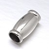 304 Stainless Steel Magnetic Clasps with Glue-in Ends STAS-M200-A-01-2