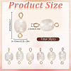30Pcs Natural Cultured Freshwater Pearl Connector Charms PALLOY-SC00003-2