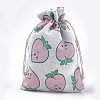 Polycotton(Polyester Cotton) Packing Pouches Drawstring Bags ABAG-T007-02I-1
