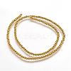 Electroplate Non-magnetic Synthetic Hematite Beads Strands G-P218-32-G-2