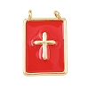 Brass Enamel Pendants KK-L251-01G-B01-1
