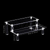 2-Tier Acrylic Action Figures Display Riser Stands PW-WG74712-09-1