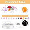 1234Pcs 12 Style Opaque Acrylic Beads OACR-PH0001-70-2