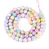 Anti-Tarnish Electroplate Glass Beads Strands X-EGLA-T021-6mm-15-12-3