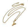 PVD Vacuum Plating 201 Stainless Steel Necklaces NJEW-H033-01G-Y-2
