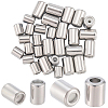 40Pcs 2 Styles 201 Stainless Steel Beads STAS-BBC0007-52-1