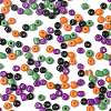 100G 4 Colors Halloween Baking Paint K9 Glass Seed Beads SEED-FS0001-42-3