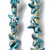 Synthetic Turquoise Dyed Beads Strands LS-G-P507-04R-1