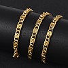 Ion Plating(IP) 304 Stainless Steel Lumachina Chain Necklaces NJEW-F297-01G-4