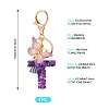 Resin Butterfly Pendant Keychains KEYC-TAC0034-03T-3