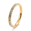304 Stainless Steel Rhinestone Rings STAS-D178-02G-01-1
