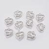 Brass Micro Pave Cubic Zirconia Charms LS-KK-A144-037P-1