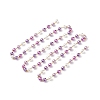 Handmade Glass Pearl Beaded Chain AJEW-JB01134-02-1