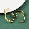 304 Stainless Steel Polygon Stud Earrings EJEW-P324-12G-2