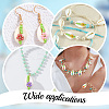 30Pcs 10 Colors Natural Cowrie Shell Pendants PALLOY-GO00047-5