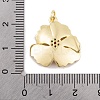 Rack Plating Brass Micro Pave Cubic Zirconia Pendants KK-K367-21G-02-3