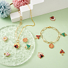 50Pcs 10 Style Rack Plating Alloy Enamel Pendants ENAM-SW0001-02-7