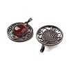 Natural & Synthetic Mixed Gemstone Pendants G-Q158-03A-R-3