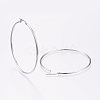 Tarnish Resistant 304 Stainless Steel Big Hoop Earrings EJEW-F105-02P-2