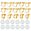 Brass Screw On Clip-on Earring Findings KK-ME0001-87-1