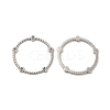 Tarnish Resistant 304 Stainless Steel Linking Ring Rhinestone Settings STAS-I671-20P-1