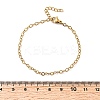 Ion Plating(IP) 304 Stainless Steel Link Chain Bracelets for Women Men BJEW-A050-02G-01-2