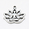 Tibetan Style Alloy Yoga Theme Pendants LS-X-TIBE-S301-005AS-RS-1