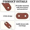 50Pcs 2 Colors 2-Hole PU Leather Buttons BUTT-CL0001-05B-6