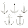 5Pcs 5 Styles 304 Stainless Steel Pendants STAS-UN0021-40P-1