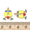304 Stainless Steel Enamel Pendants X1-STAS-G360-04G-07-3