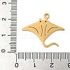 Ion Plating(IP) 304 Stainless Steel Pendants STAS-B056-10G-03-3