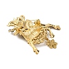 Deer Alloy Rhinestone Brooches JEWB-I034-34G-2