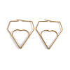 (Jewelry Parties Factory Sale)201 Stainless Steel Hoop Earrings EJEW-L243-18A-G-1