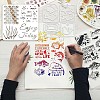 PVC Plastic Clear Stamps DIY-GL0004-56-2