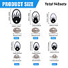 Oval Plastic Craft Safety Eye DIY-GL0005-64C-2