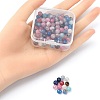 130Pcs Dyed Natural Multi-Color Agate Beads Strands G-YW0001-31-3