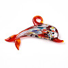 Handmade Silver Foil Lampwork Big Pendants LS-LAMP-T023-13-2