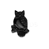 Natural Obsidian Carved Big Pendants PW-WG37954-10-1