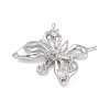 Brass Pave Clear Cubic Zirconia Pendants LS-KK-Z061-14P-01-2
