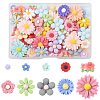 100Pcs 10 Styles Opaque Resin Cabochons CRES-FS0001-25-1