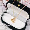 925 Sterling Silver Colorful Cubic Zirconia Constellation Pendant Cable Chain Necklaces for Women STER-R009-01G-09-1