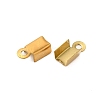 Ion Plating(IP) 304 Stainless Steel Folding Crimp Cord Ends X-FIND-Q118-01G-03-2