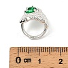 Brass Pave Cubic Zirconia Beads KK-C133-01B-S-3